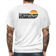 Retro Rio De Janeiro Beach Sunset Mens Back Print T-shirt