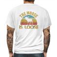 Retro Vintage Moose Is Loose Funny Moose Lover Gift Mens Back Print T-shirt