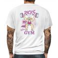 Rick Morty Ricks Gym Neon Beach Mens Back Print T-shirt