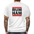 Rum Ham Funny Logo Parody Mens Back Print T-shirt