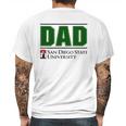 San Diego State University Proud Dad Parents Day Mens Back Print T-shirt