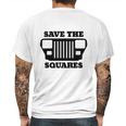 Save The Squares Jeep Mens Back Print T-shirt