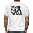 Save The Tatas Mens Back Print T-shirt