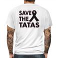 Save The Tatas Mens Back Print T-shirt