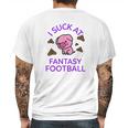 I Sck At Fantasy Football Funny Pig And Poops Loser Mens Back Print T-shirt