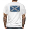 Scotland Flag Scottish Saltire Saint Andrews Cross Mens Back Print T-shirt