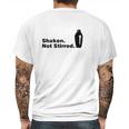 Shaken Not Stirred James Bond Mens Back Print T-shirt