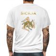 Sicilian Pride Sicilian Flag Trinacria Mens Back Print T-shirt