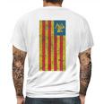 Sicilian Pride Sicilia Sicilian Flag Trinacria Faded Mens Back Print T-shirt