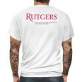 Simple Logo Rutgers University 2020 Mens Back Print T-shirt