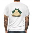 Sleeping In Snorlax Mens Back Print T-shirt