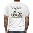 Snoopy Bike Mens Back Print T-shirt