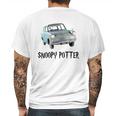 Snoopy Driving Harry Potter T-Shirt Mens Back Print T-shirt