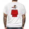 Snoopy Flying Ace Mens Back Print T-shirt