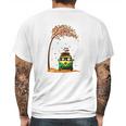 Snoopy With Friends Hippie Car Autumn Leaf Mens Back Print T-shirt