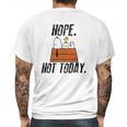 Snoopy Peanuts Nope Not Today Shirt Hoodie Tank Top Mens Back Print T-shirt