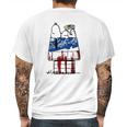 Snoopy Woodstock House American Flag 4Th Of July Independence Day Shirt Mens Back Print T-shirt