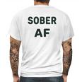 Sober Af Ladies Sobriety Mens Back Print T-shirt