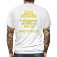 Social Distancing If I Can Punch You You Are Too Close Mens Back Print T-shirt