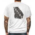 Soffe Peachy Map Mens Back Print T-shirt