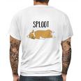 Sploot Corgi Tee Mens Back Print T-shirt