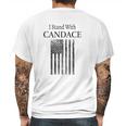 I Stand With Candace Patriot Usa Flag Red Pill Mens Back Print T-shirt