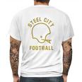 The Steel City Vintage Pittsburgh Football Mens Back Print T-shirt