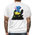 Stitch Pokemon Grinch Mens Back Print T-shirt