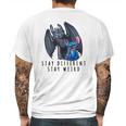 Stitch And Toothless Stay Different Stay Weird Mens Back Print T-shirt