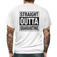 Straight Outta Social Distancing Fun Gift Mens Back Print T-shirt