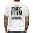 Straight Outta University Of California Davis Funny Gift Mens Back Print T-shirt