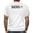 Sucks Social Distancing Mens Back Print T-shirt