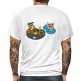 Swimming Yogi Bear Mens Back Print T-shirt