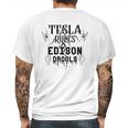 Tesla Rules Mens Back Print T-shirt