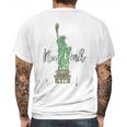 Tourist Statue Of Liberty Iconic New York Mens Back Print T-shirt