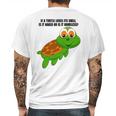 If A Turtle Loses Its Shell Is It Naked Or Is It Homeless Mens Back Print T-shirt