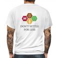 Ugp Campus Apparel Dont Settle For Less Mens Back Print T-shirt