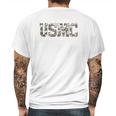 Us Marine Corps Usmc Camo Fill Mens Back Print T-shirt