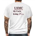 Usmc My Uncle Is Hero Mens Back Print T-shirt