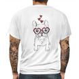 Valentine Puppypierre The French Bulldog Triblend Mens Back Print T-shirt