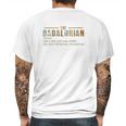 Vintage The Dadalorian Defination Like A Dad Just Way Cooler Mens Back Print T-shirt