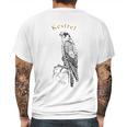 Vintage Kestrel Raptor Sparrow Hawk Art Mens Back Print T-shirt