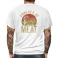 Vintage Powered By Meat Carnivore Woman Meat Eater Mens Back Print T-shirt