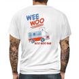 Wee Woo Boo Boo Bus Ambulance Funny Mens Back Print T-shirt