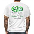 Weed Cannabis 420 Stone 2020 Quarantine Mens Back Print T-shirt