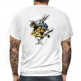 White Rabbit Alice In Wonderland Mens Back Print T-shirt