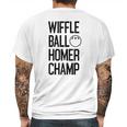 Wiffle Ball Homer Champ Mens Back Print T-shirt