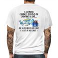 A Woman Cannot Survive On Camping Alone She Also Needs Bud Light Mens Back Print T-shirt