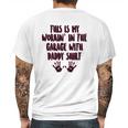 This Is My Working In The Garage With Daddy Baby One Piece Mens Back Print T-shirt