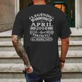 18 Years Old Gifts Legends Born In April 2004 18Th Birthday Mens Back Print T-shirt Gifts for Men